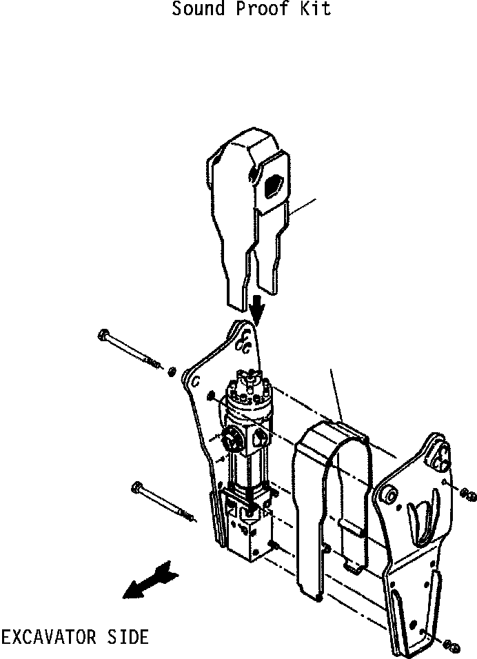 Hydraulic Brakers Komatsu / JPB420 HYDRAULIC BREAKER S/N ALL(JPB420) / SOUND PROOF OPTION(014 : 014)