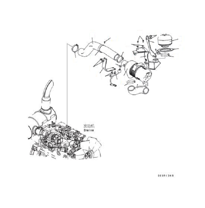 Excavators Komatsu / PC60-8 S/N DJA20001-up(KC_EB007) / AIR CLEANER (DOUBLE ELEMENT TYPE)(|B00004 : |B00004)