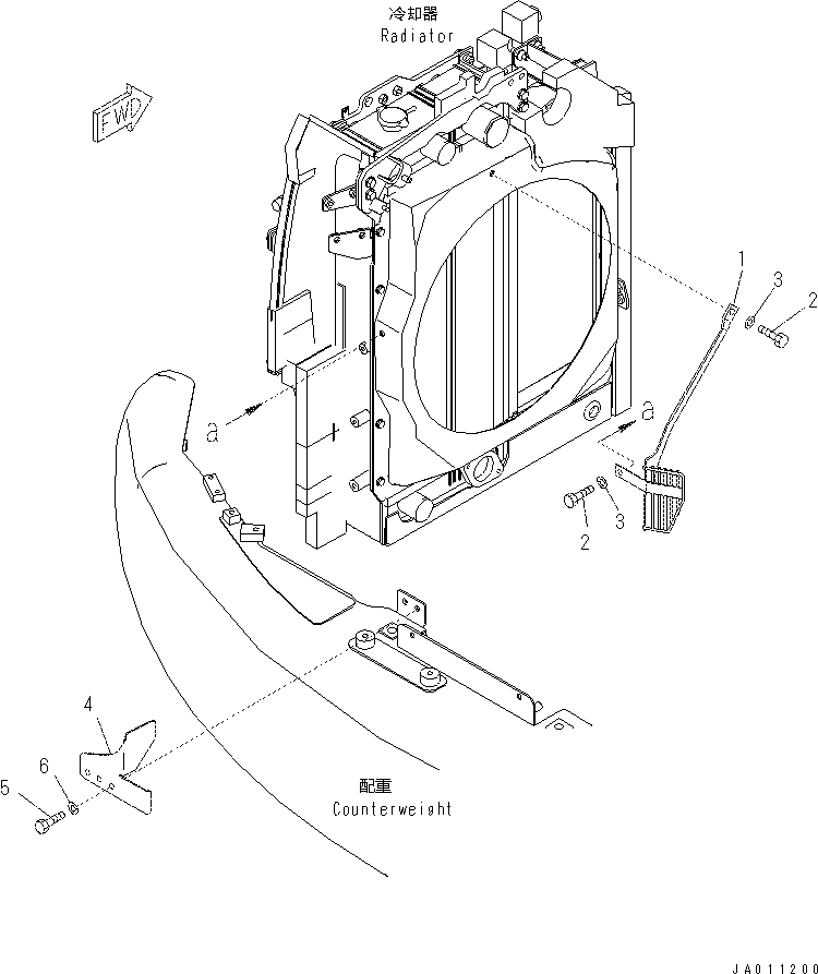 Excavators Komatsu / PC60-8 S/N DJA20001-up(KC_EB007) / COOLING (FAN GUARD)(|C00015 : |C00015)