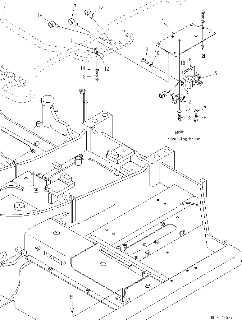 Komatsu parts book diagram for PC60-8 S/N DJA20001-up: ELECTRIC WIRING (WIRING HARNESS RELAY)