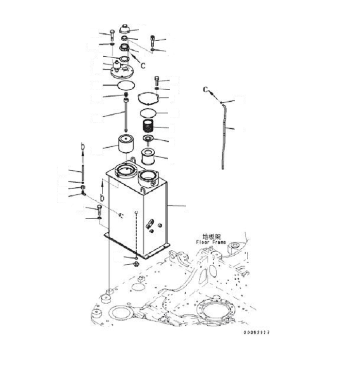 Excavators Komatsu / PC60-8 S/N DJA20001-up(KC_EB007) / HYDRAULIC OIL TANK(|H00035 : |H00035)