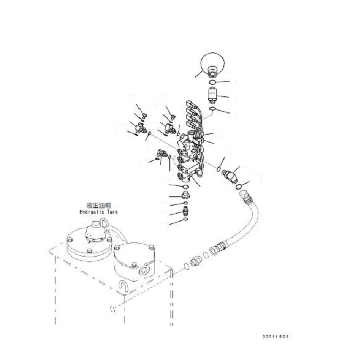 Excavators Komatsu / PC60-8 S/N DJA20001-up(KC_EB007) / SOLENOID VALVE PIPING (SOLENOID VALVE)(|H00064 : |H00064)