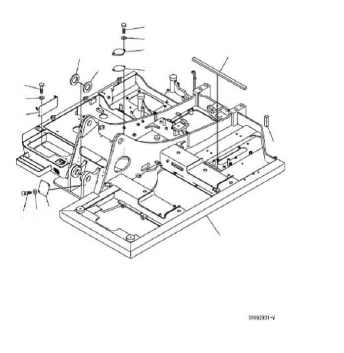 Komatsu parts book diagram for PC60-8 S/N DJA20001-up: REVOLVING FRAME