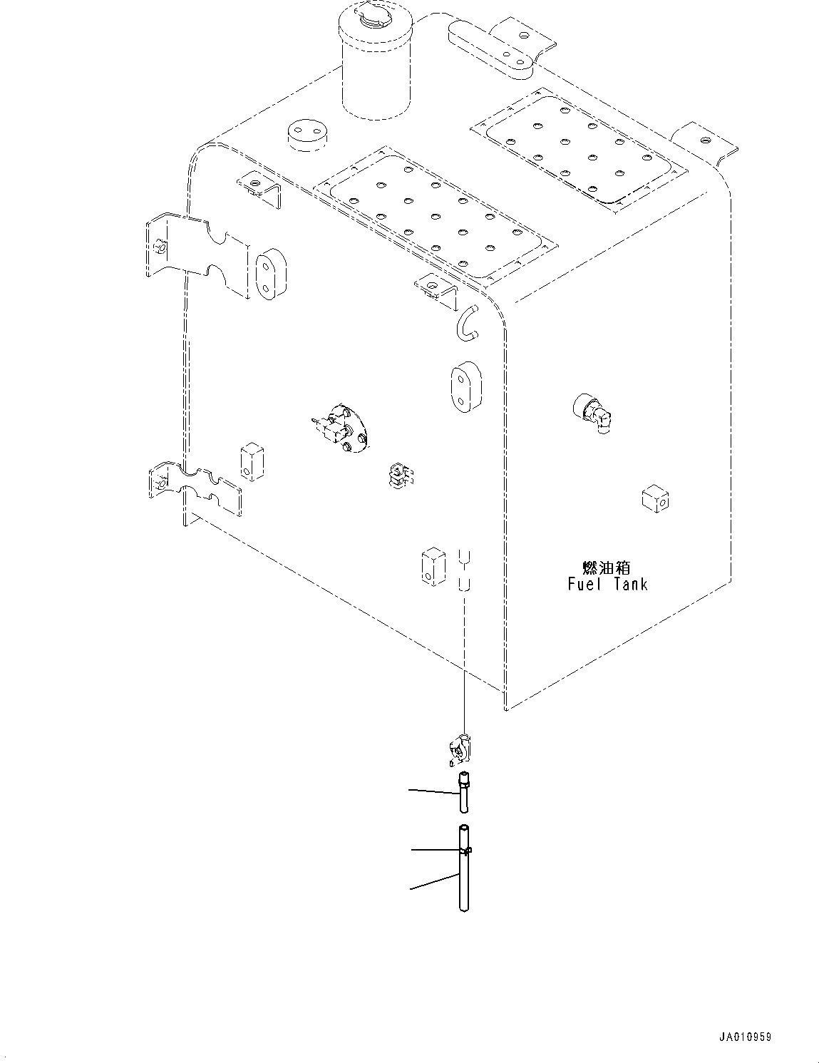 Excavators Komatsu / PC130-8M0 S/N DJE10001-up(KC_EB010) / FUEL SUPPLY PIPING (DRAIN PIPING)(|D00028 : |D00028)