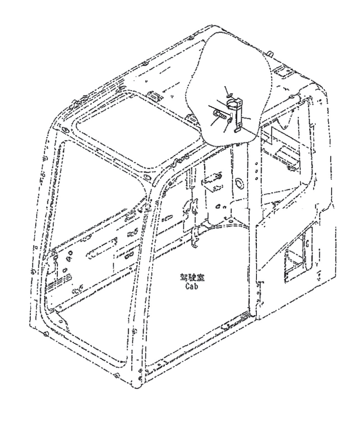 Excavators Komatsu / PC130-8M0 S/N DJE10001-up(KC_EB010) / EXTINGUISHER BRACKET(|K00205 : |K00205)