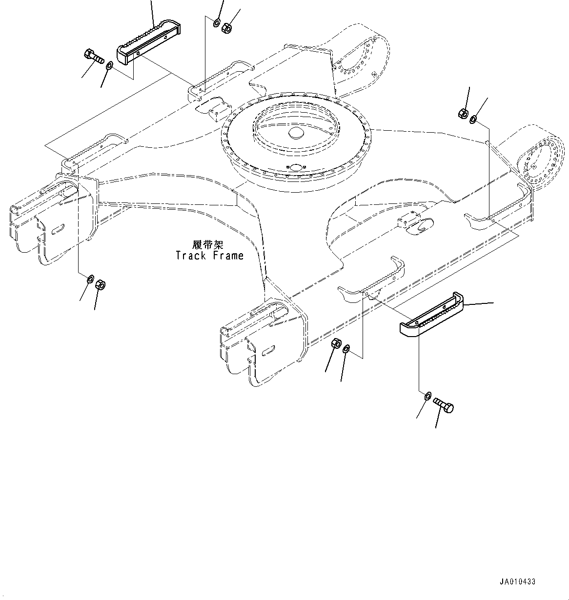 Excavators Komatsu / PC130-8M0 S/N DJE10001-up(KC_EB010) / ADDITIONAL TRACK FRAME STEP(|R00375 : |R00375)