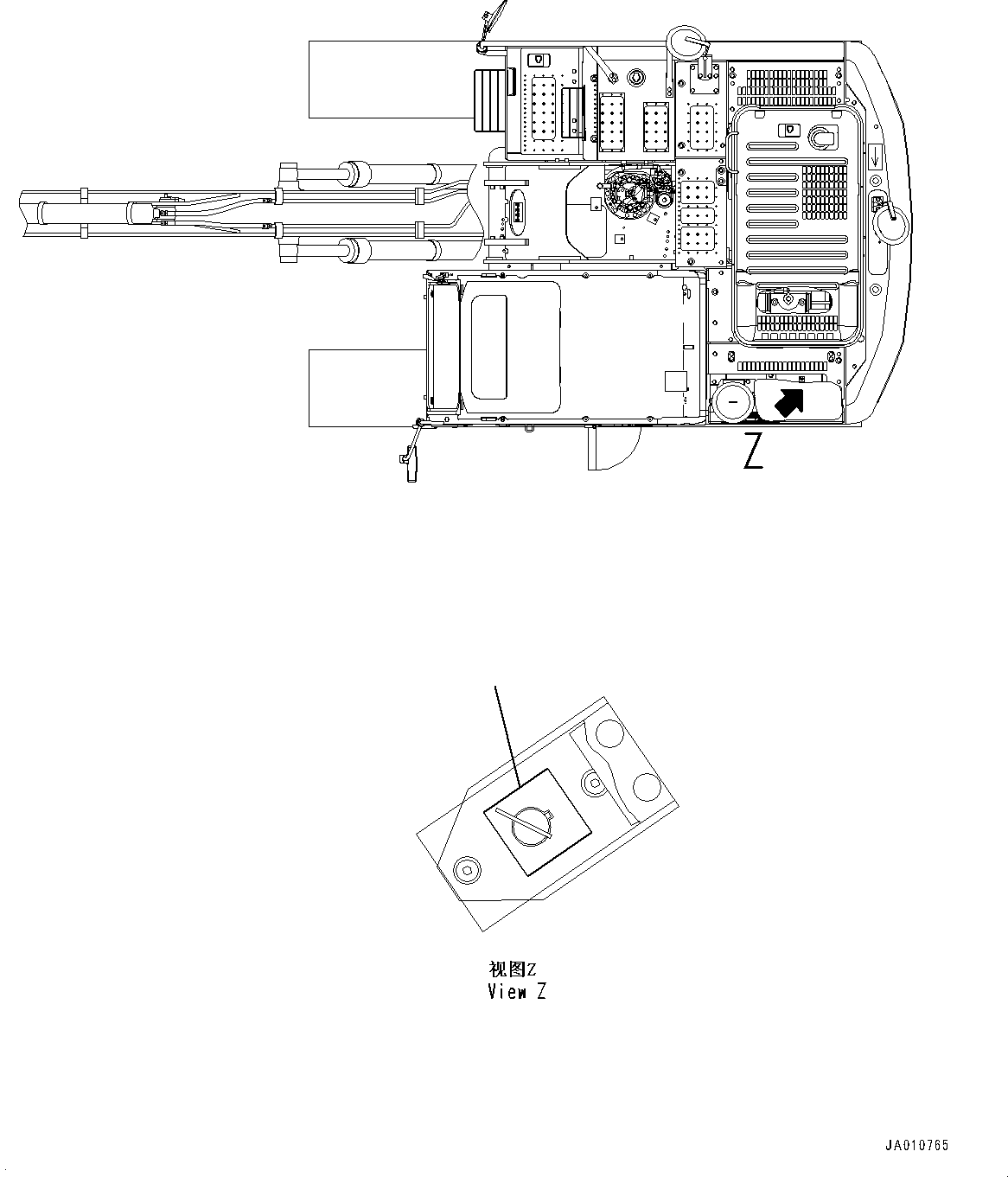 Excavators Komatsu / PC130-8M0 S/N DJE10001-up(KC_EB010) / BATTERY CAUTION(|U00413 : |U00413)