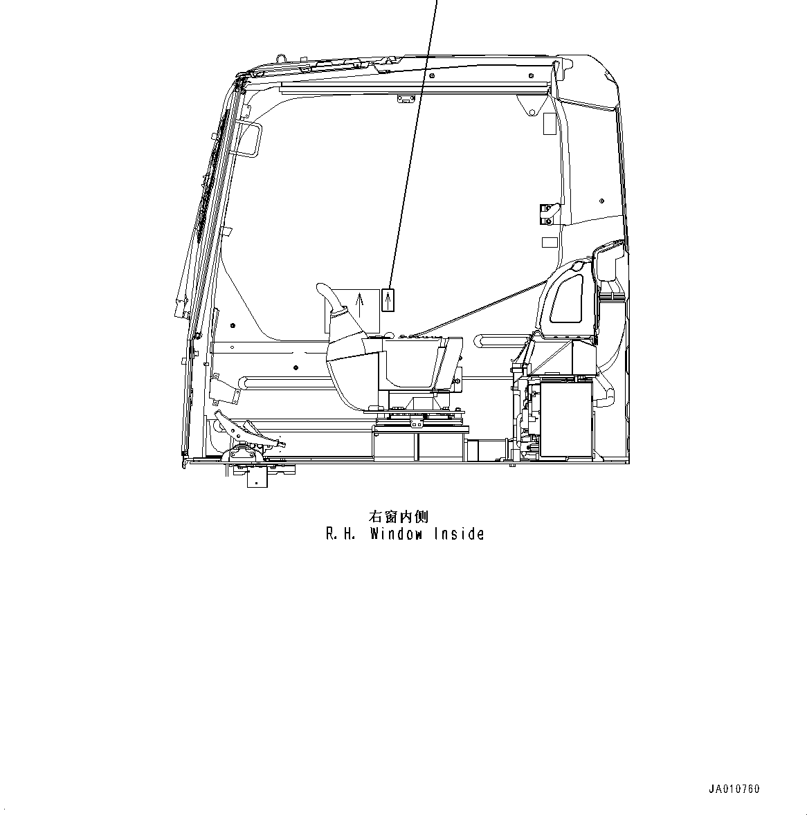 Excavators Komatsu / PC130-8M0 S/N DJE10001-up(KC_EB010) / CAUTION PLATES, BACKWARD (WITH SWING OR REVERSE WARNING)(|U00423 : |U00423)
