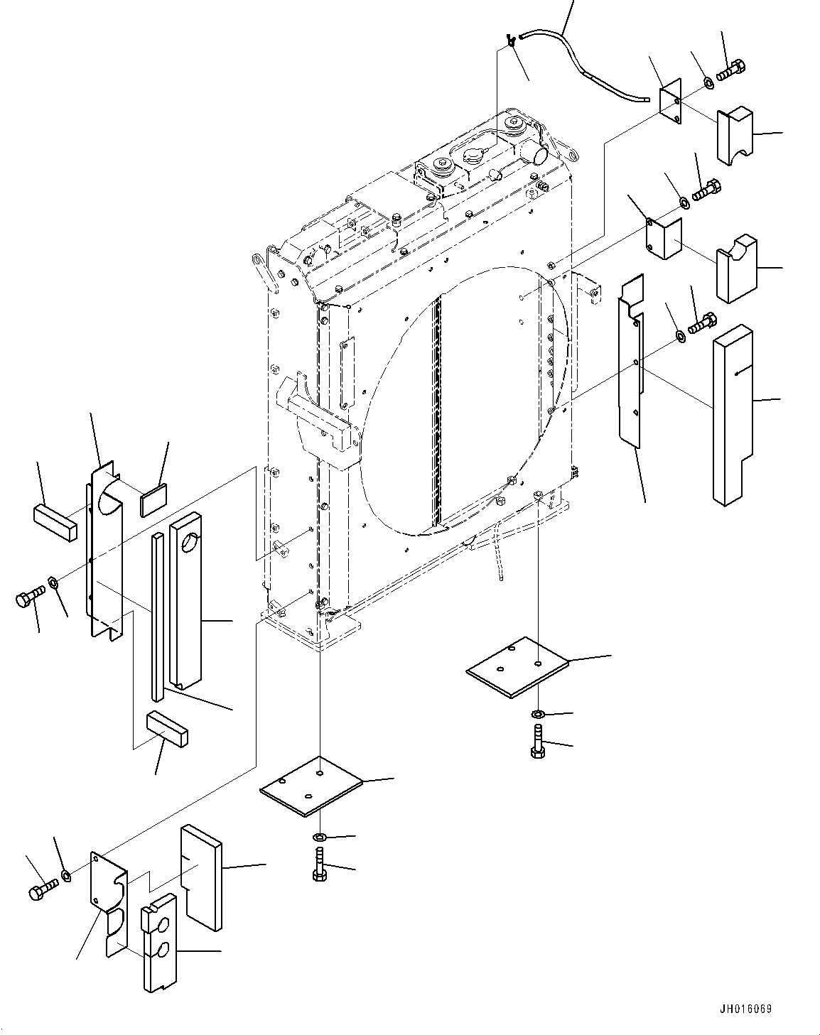 Excavators Komatsu / PC450-8 S/N DZCZ2001-up(KC_EB011) / COOLING SYSTEM (COVER)(|C00028 : |C00028)