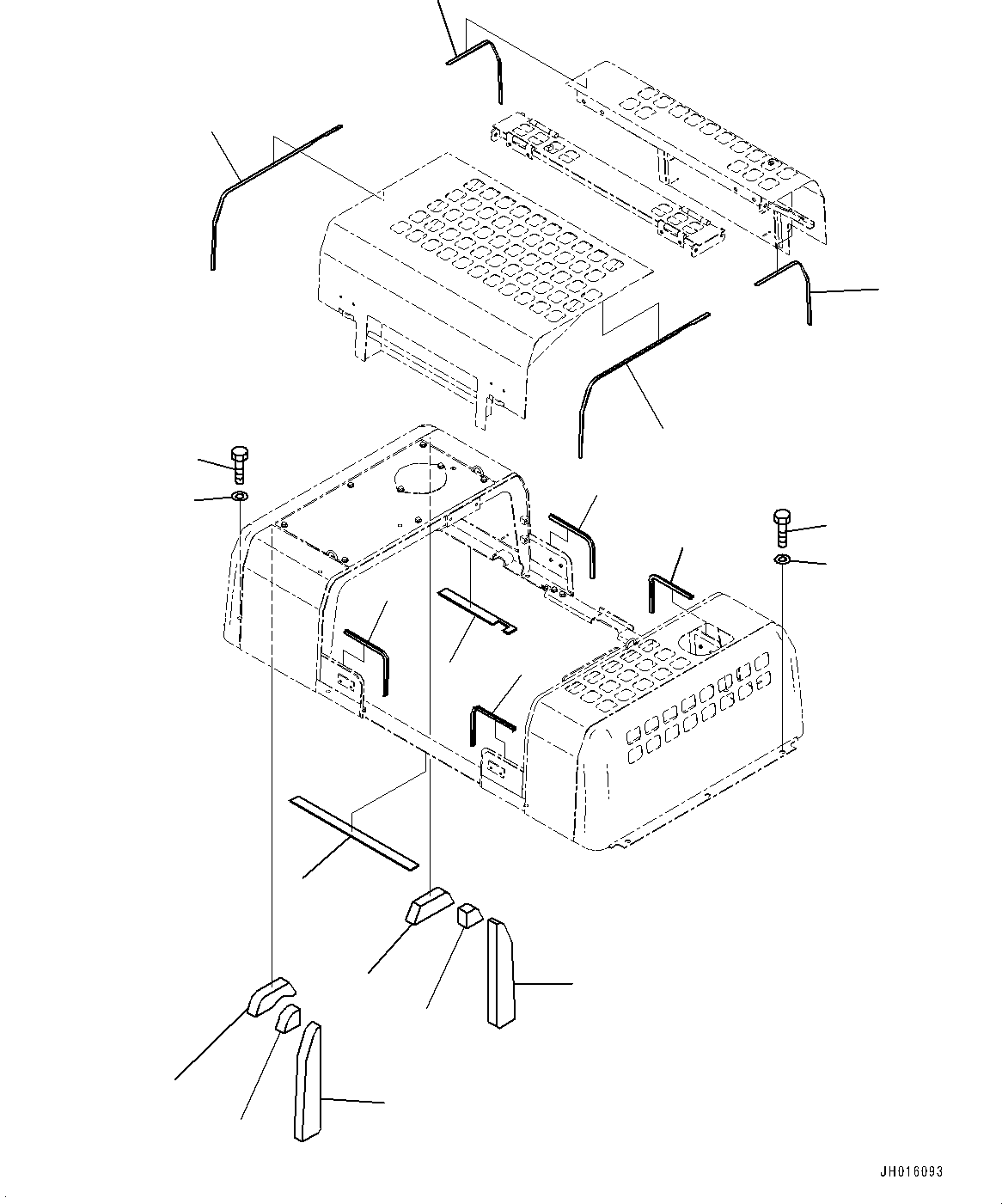 Excavators Komatsu / PC450-8 S/N DZCZ2001-up(KC_EB011) / ENGINE HOOD (SHEET)(|M00177 : |M00177)