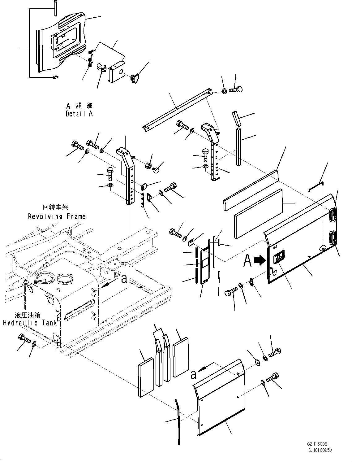 Excavators Komatsu / PC450-8 S/N DZCZ2001-up(KC_EB011) / DOOR L.H.(|M00180 : |M00180)