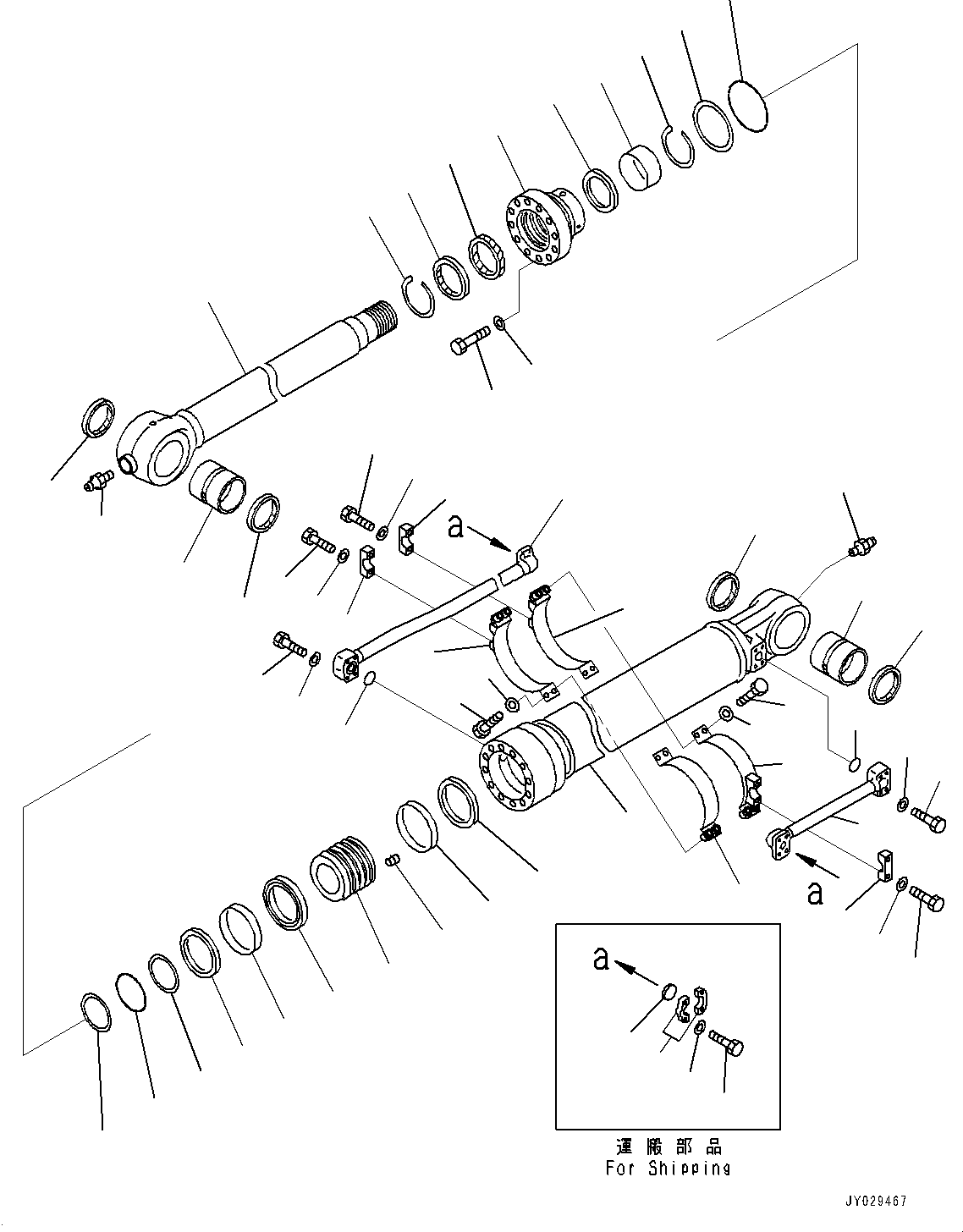 Excavators Komatsu / PC450-8 S/N DZCZ2001-up(KC_EB011) / ARM (3400MM, HEAVY DUTY TYPE) (INNER PARTS)(|T00251 : |T00251)