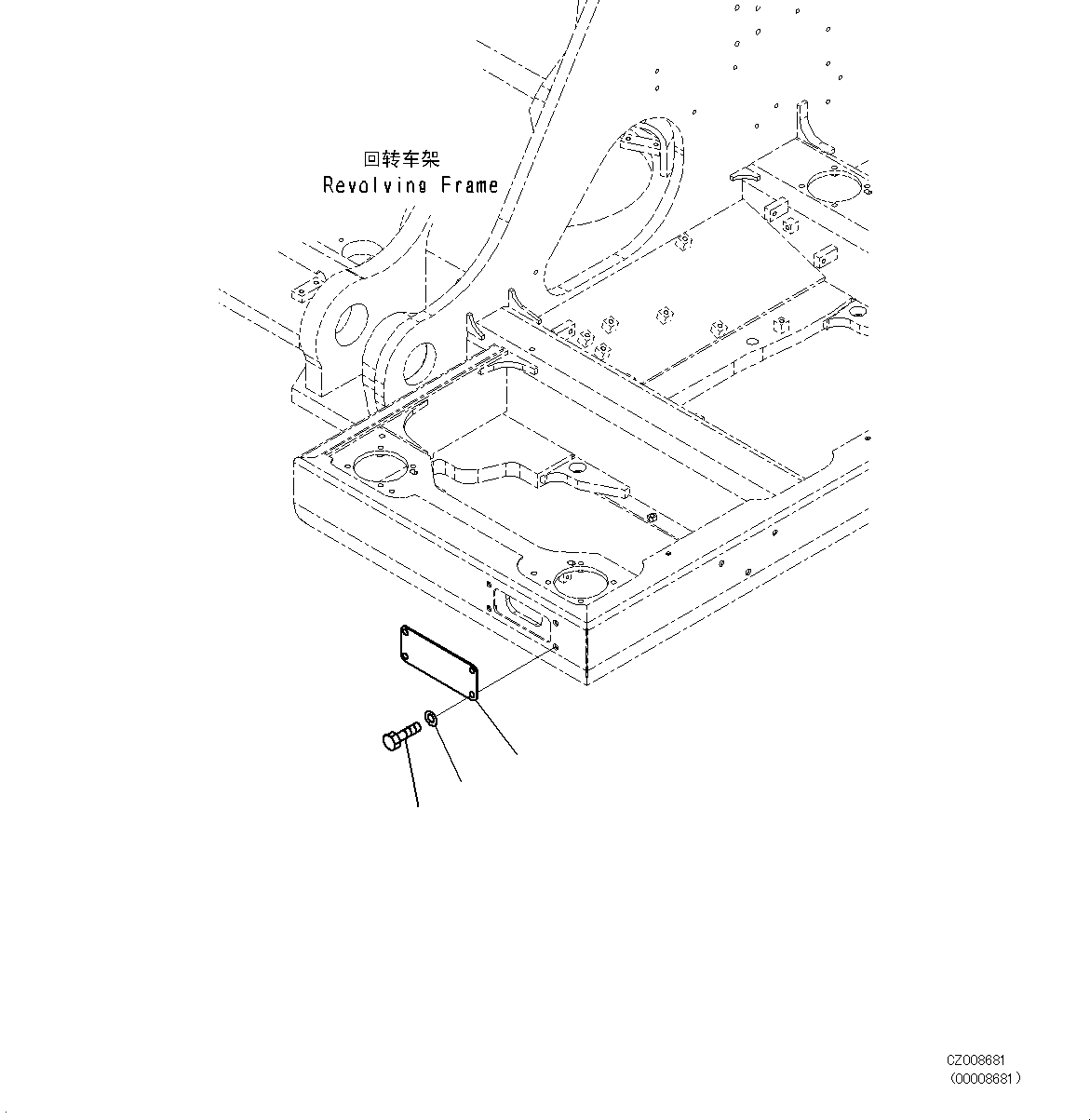 Excavators Komatsu / PC700LC-8E0 S/N DZCA0001-up(KC_EB016) / WITHOUT ADDITIONAL WORKING LAMP(|E00054 : |E00054)