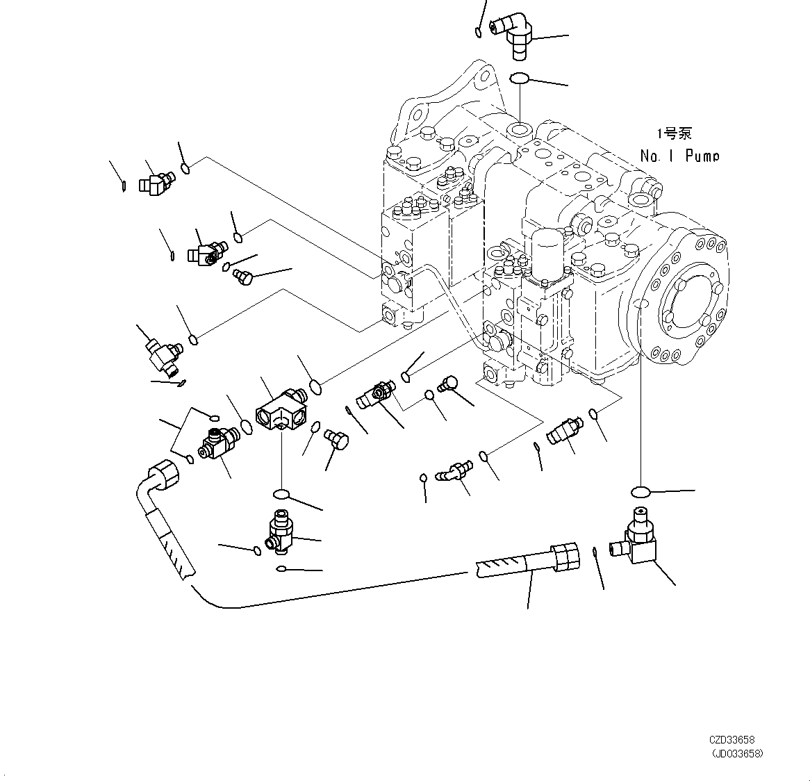 Excavators Komatsu / PC700LC-8E0 S/N DZCA0001-up(KC_EB016) / PISTON PUMP (RELATED PARTS)(|H00091 : |H00091)