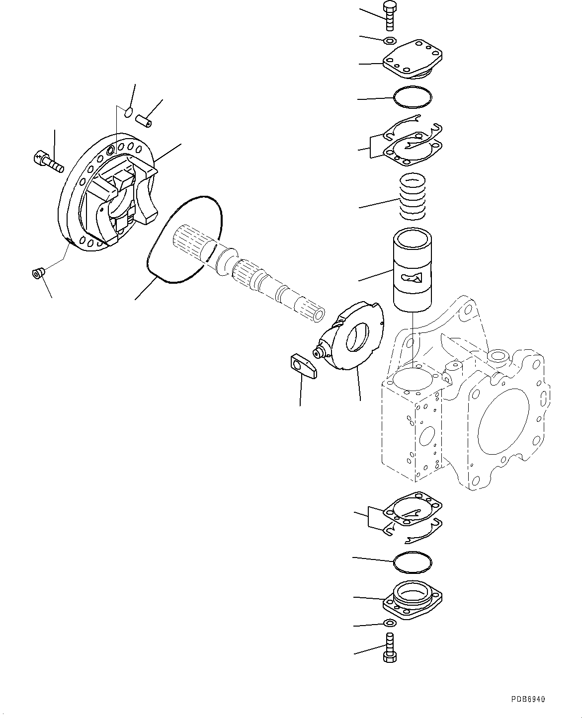 Excavators Komatsu / PC700LC-8E0 S/N DZCA0001-up(KC_EB016) / PISTON PUMP (INNER PARTS, NO.1 PUMP) (3/14)(|H00094 : |H00094)