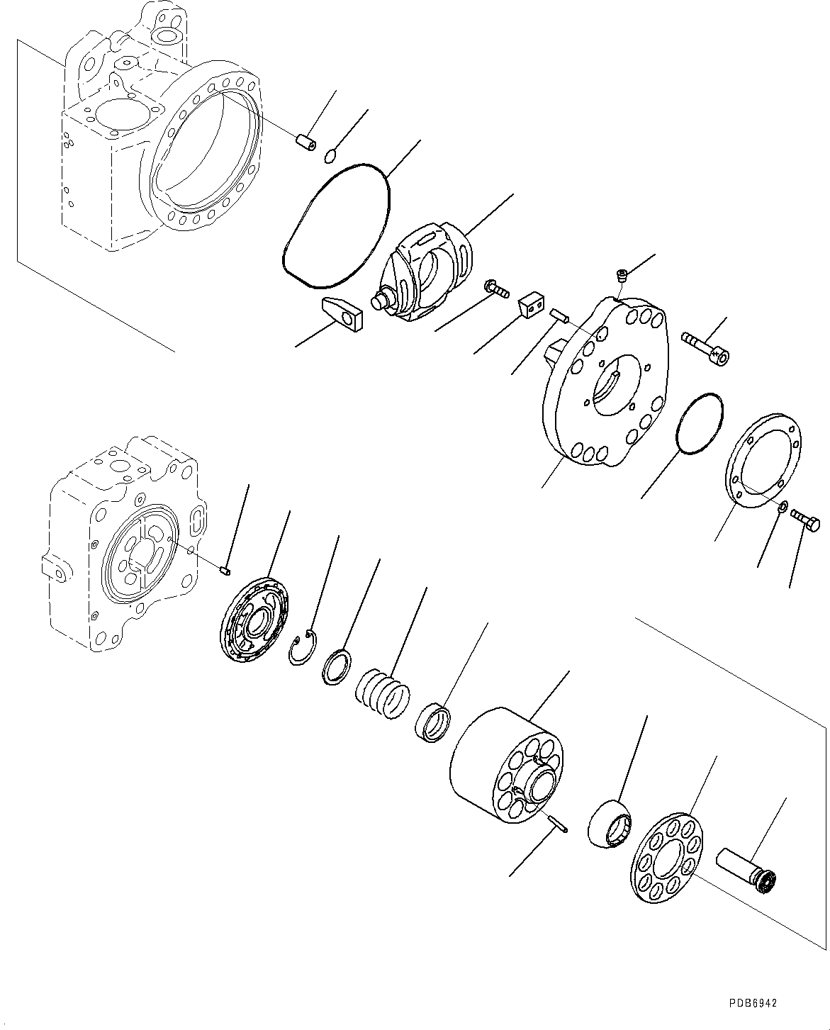 Excavators Komatsu / PC700LC-8E0 S/N DZCA0001-up(KC_EB016) / PISTON PUMP (INNER PARTS, NO.1 PUMP) (5/14)(|H00096 : |H00096)