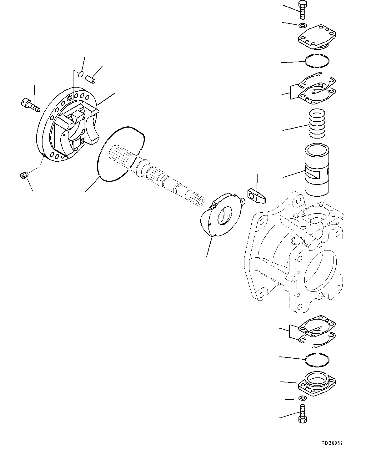 Excavators Komatsu / PC700LC-8E0 S/N DZCA0001-up(KC_EB016) / PISTON PUMP (INNER PARTS, NO.2 PUMP) (3/9)(|H00112 : |H00112)