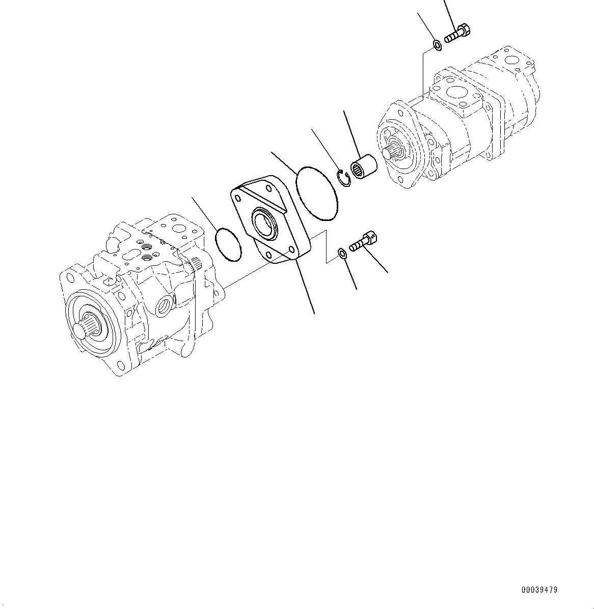 Excavators Komatsu / PC700LC-8E0 S/N DZCA0001-up(KC_EB016) / GEAR PUMP (INNER PARTS, FAN PUMP) (7/7)(|H00128 : |H00128)