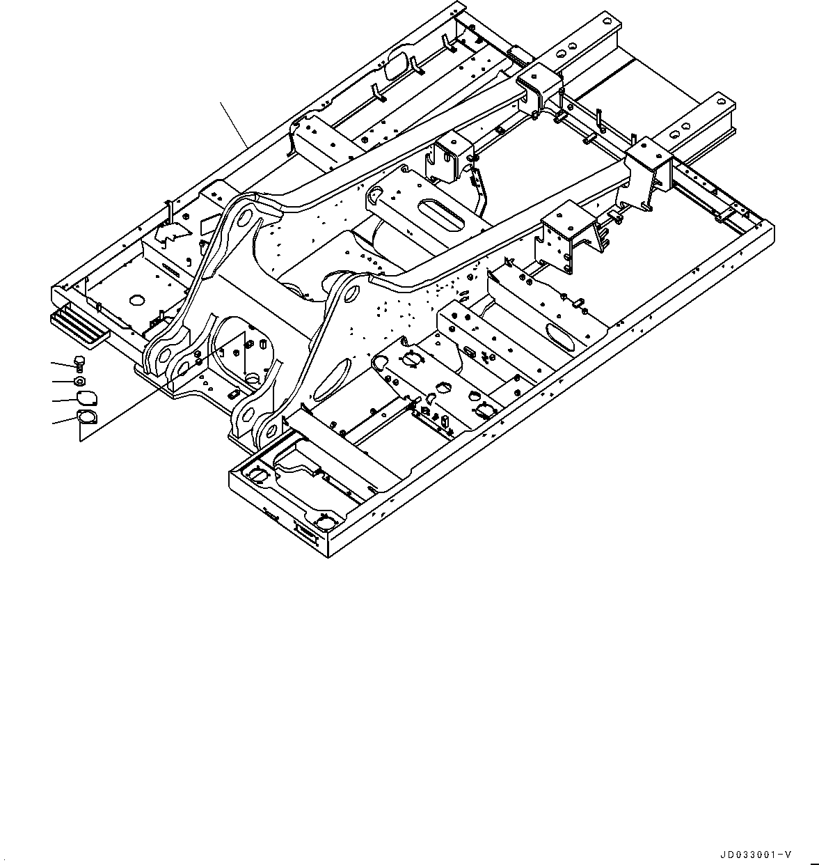 Excavators Komatsu / PC700LC-8E0 S/N DZCA0001-up(KC_EB016) / REVOLVING FRAME (EU ARRANGEMENT, CHINA SAFETY REGULATION) (FRAME)(|J00173 : |J00173)