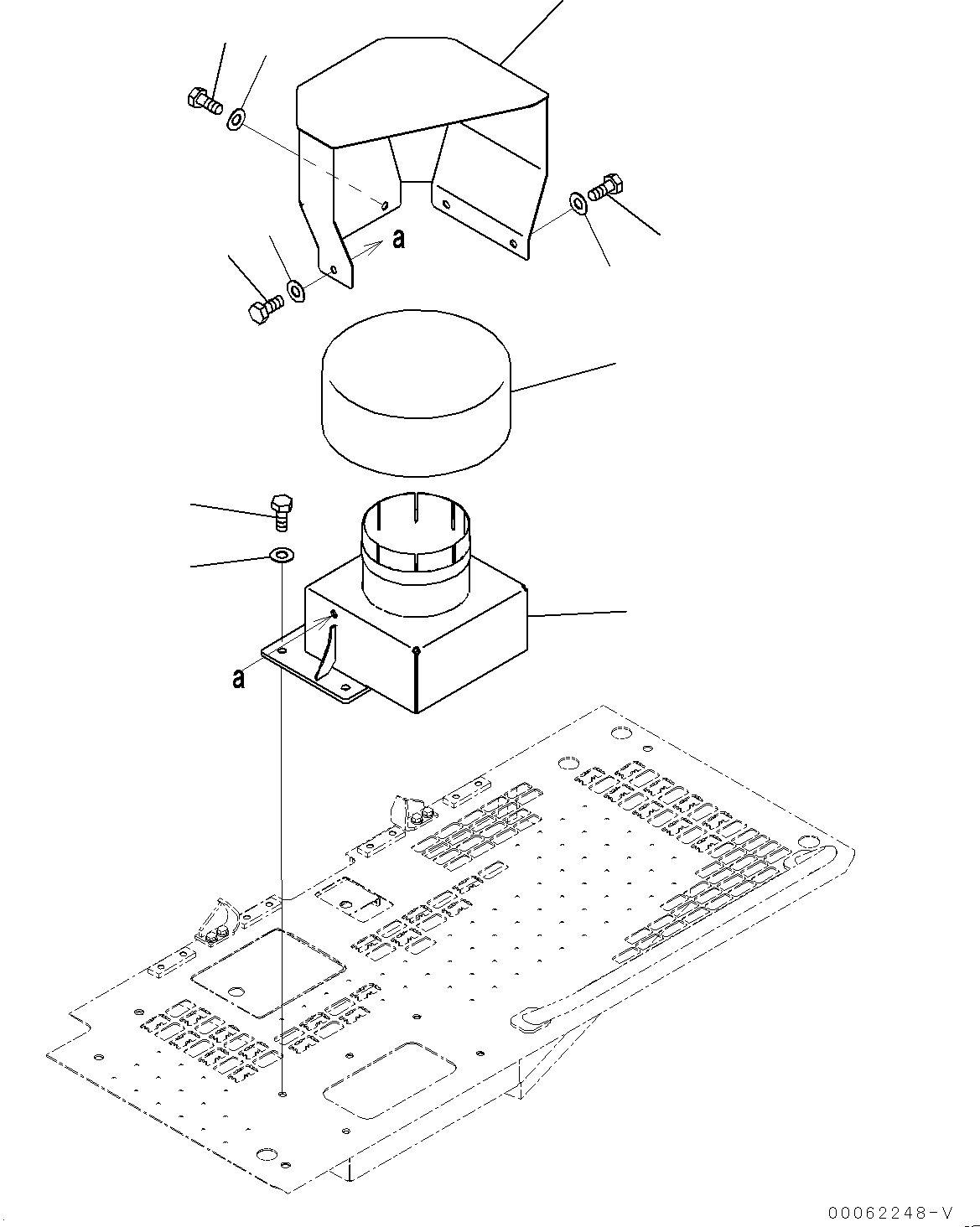Excavators Komatsu / PC700LC-8E0 S/N DZCA0001-up(KC_EB016) / REAR COVER (WITH ENGINAIRE PRE-CLEANER) (DUCT AND COVER)(|M00278 : |M00278)
