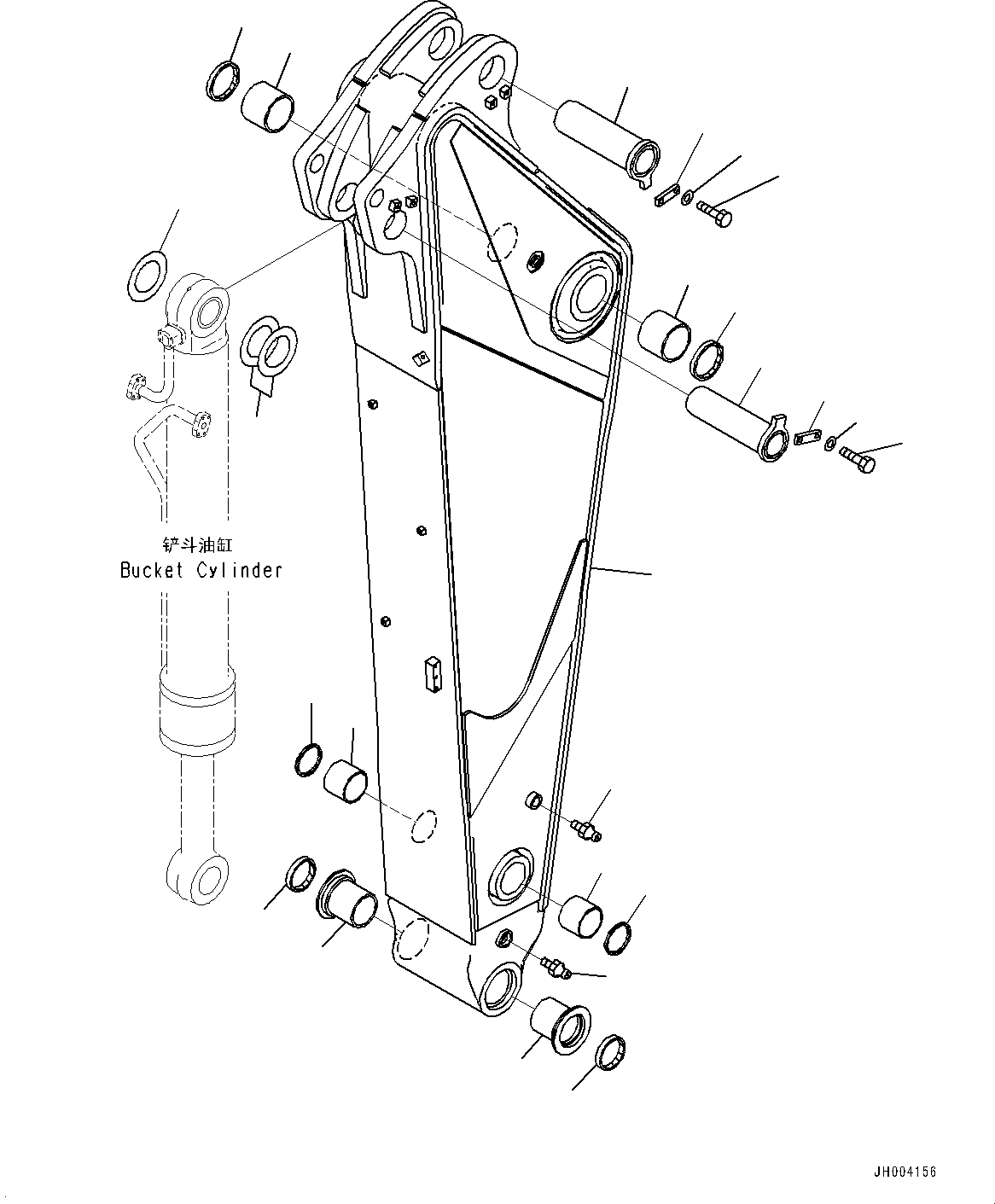 Excavators Komatsu / PC700LC-8E0 S/N DZCA0001-up(KC_EB016) / ARM (2900MM) (SE)(|T00372 : |T00372)