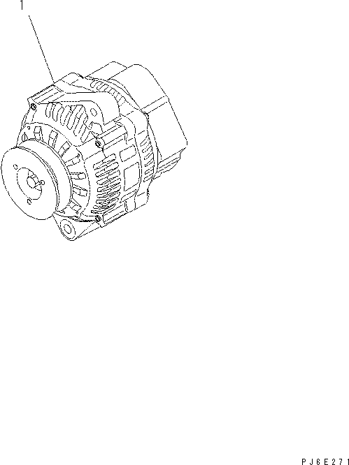 Komatsu parts book diagram for SAA4D95LE-5N-W S/N 517769-up: ALTERNATOR (35A)