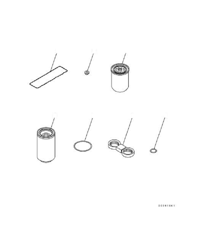 Komatsu parts book diagram for SAA4D95LE-5N-W S/N 517769-up: FUEL PRE-FILTER