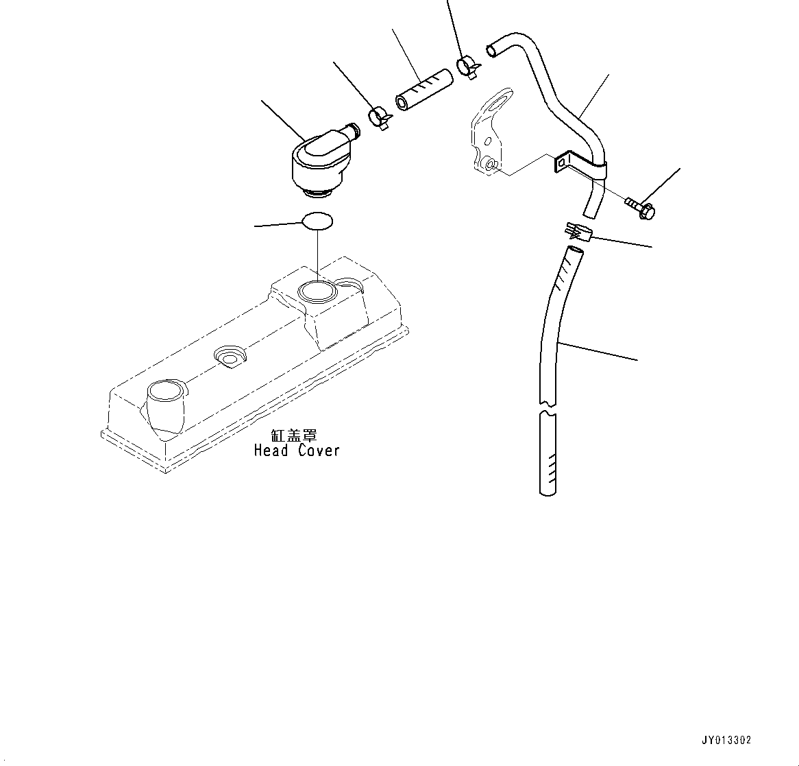 Engines Komatsu / SAA4D95LE-5R S/N 554649-up(KC_EE010) / BREATHER(|A00005 : |A00005)