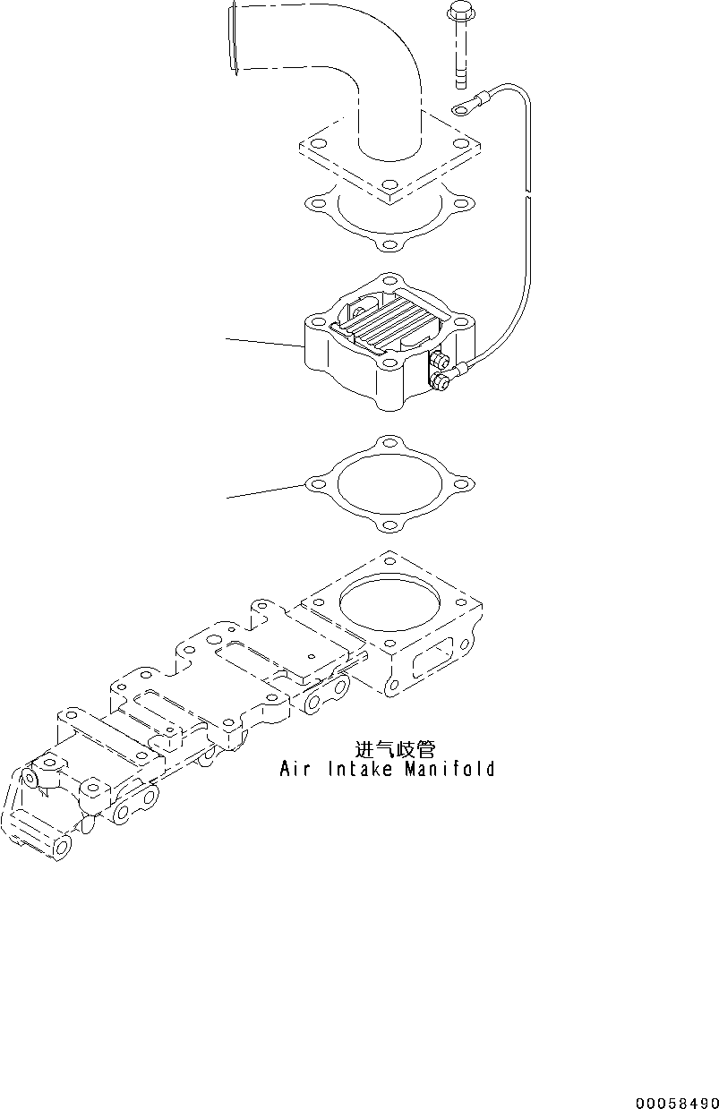 Engines Komatsu / SAA4D95LE-5R S/N 554649-up(KC_EE010) / AIR INTAKE HEATER(|A00009 : |A00009)