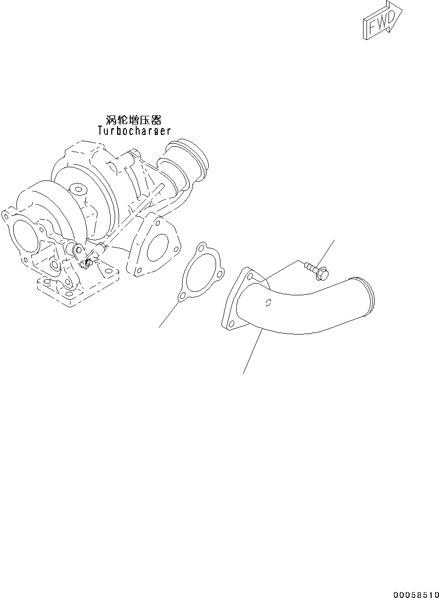Engines Komatsu / SAA4D95LE-5R S/N 554649-up(KC_EE010) / AIR TRANSFER CONNECTION(|A00011 : |A00011)