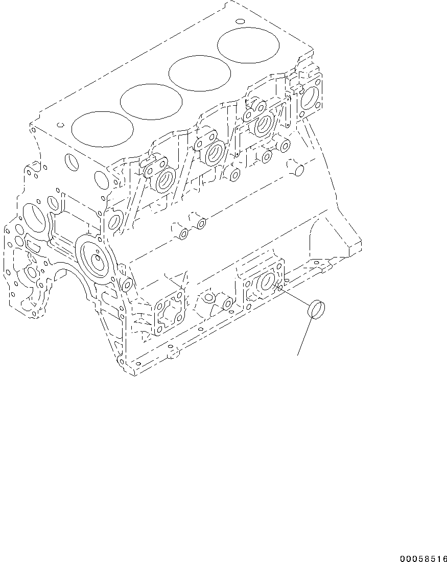 Engines Komatsu / SAA4D95LE-5R S/N 554649-up(KC_EE010) / CYLINDER BLOCK PLUG(|B00035 : |B00035)