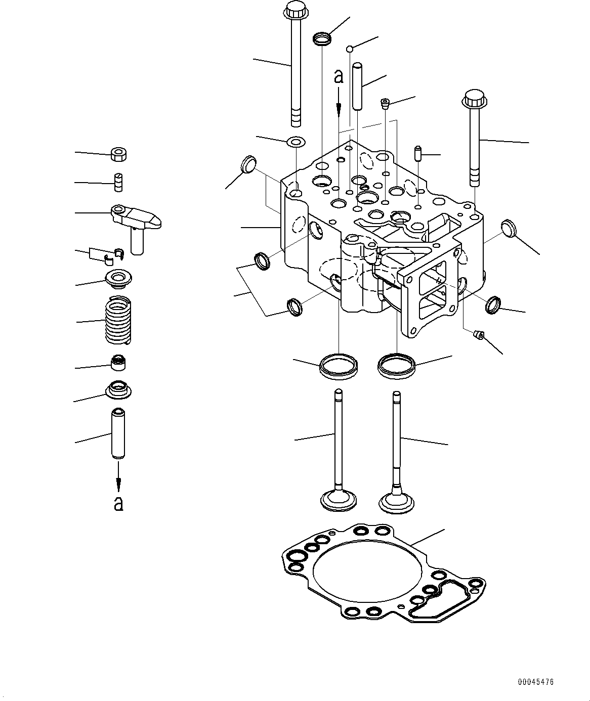 Engines Komatsu / SAA6D125E-5D S/N 567555-up(KC_EE017) / CYLINDER HEAD(|A00005 : |A00005)