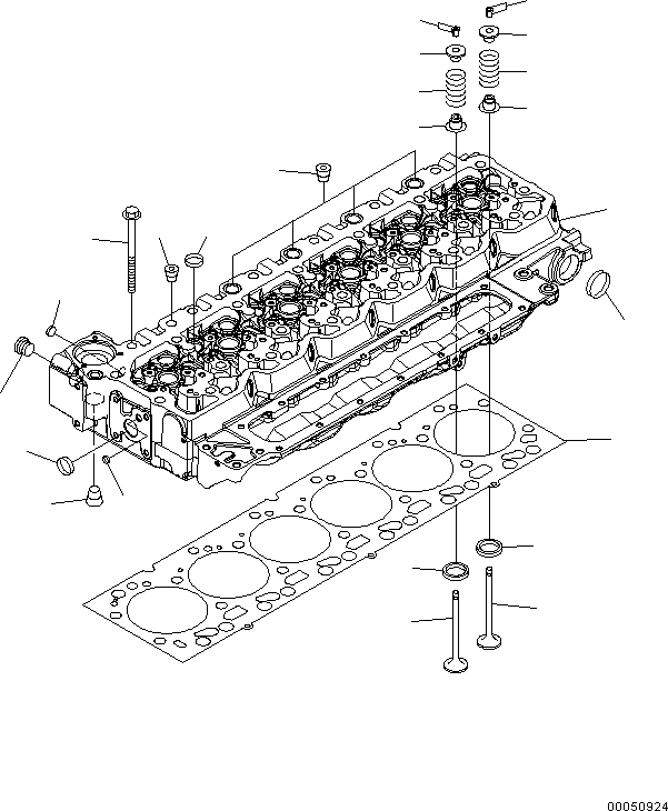 Engines Komatsu / SAA6D107E-1N S/N 26542663-up(KC_EE019) / CYLINDER HEAD(|0007 : |0007)