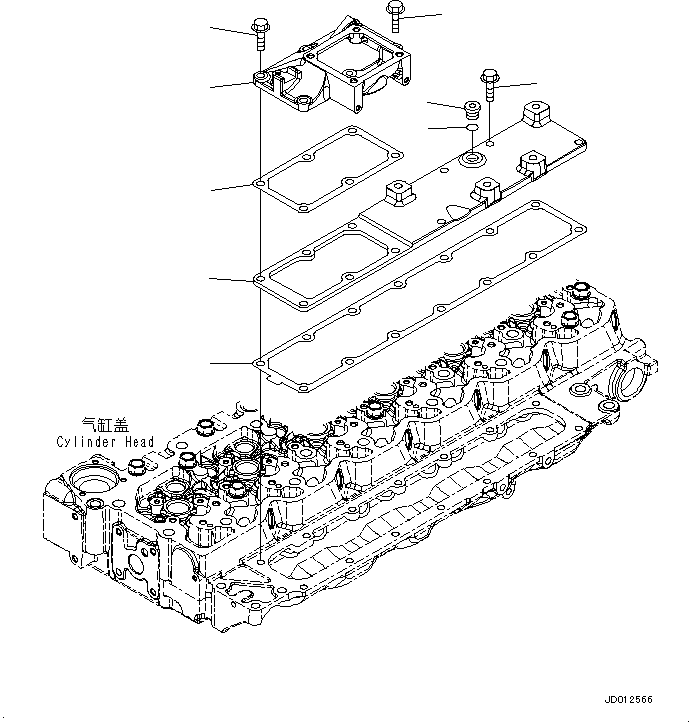 Engines Komatsu / SAA6D107E-1N S/N 26542663-up(KC_EE019) / AIR INTAKE PORT COVER(|0009 : |0009)