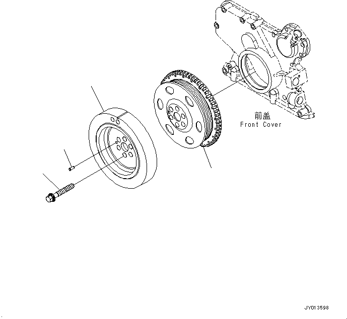 Engines Komatsu / SAA6D107E-1N S/N 26542663-up(KC_EE019) / VIBRATION DAMPER(|0042 : |0042)