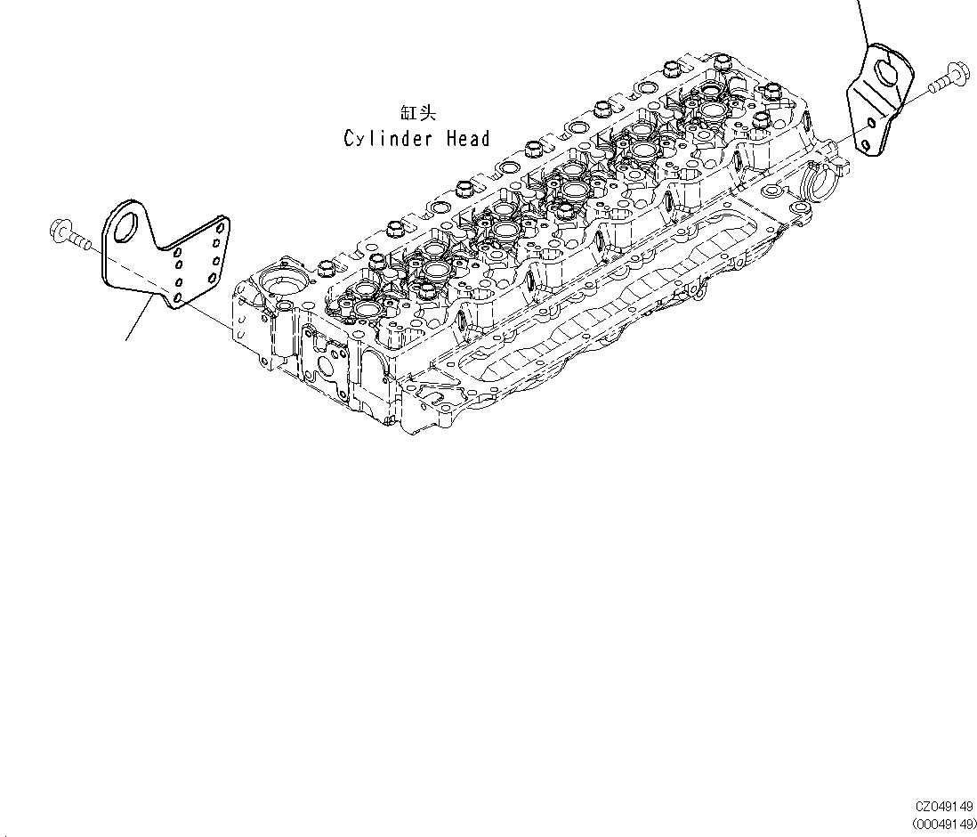Komatsu parts book diagram for SAA6D107E-1L S/N 26580638-up: LIFTING ARRANGEMENT