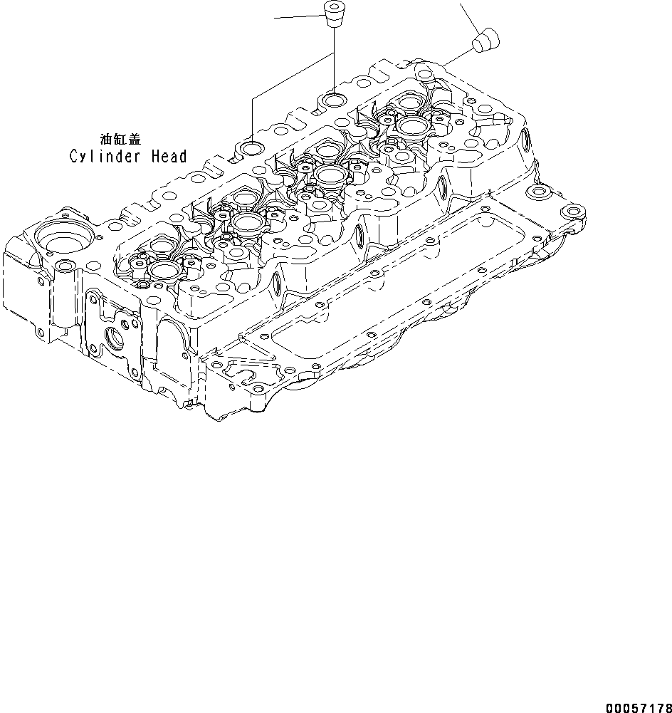 Engines Komatsu / SAA4D107E-1FD S/N 26102263-up(KC_EE023) / CABIN HEATER PLUG(|B00035 : |B00035)