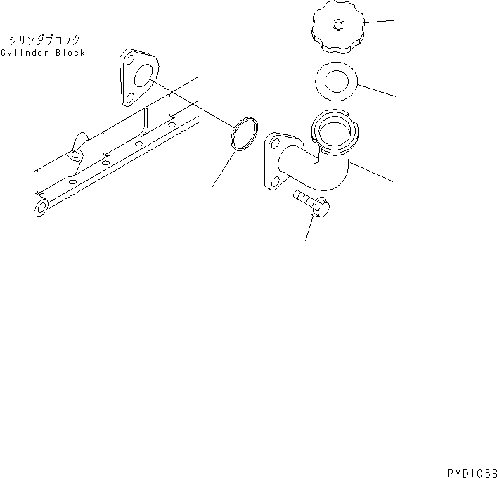 Diesel Generators Komatsu / DCA-125SSK  S6D102E-G-1D4(KDP0001C) / OIL FILLER(030240 : A2070-01A0)