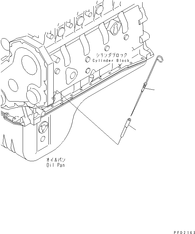 Diesel Generators Komatsu / DCA-125SSK  S6D102E-G-1D4(KDP0001C) / OIL GAUGE(030260 : A2110-01A4)