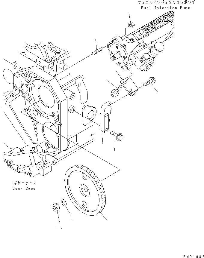 Diesel Generators Komatsu / DCA-125SSK  S6D102E-G-1D4(KDP0001C) / FUEL INJECTION PUMP MOUNTING(#26264506-26265955)(030490 : A408P-01A0)