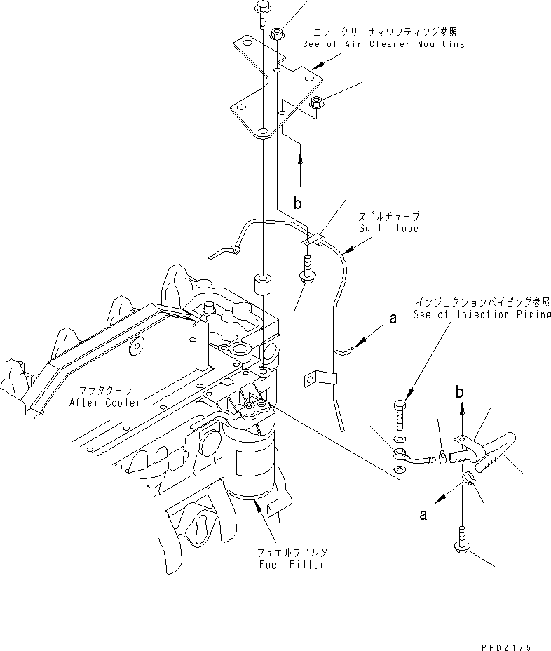 Diesel Generators Komatsu / DCA-125SSK  S6D102E-G-1D4(KDP0001C) / FUEL RETURN(030560 : A4230-01A2)