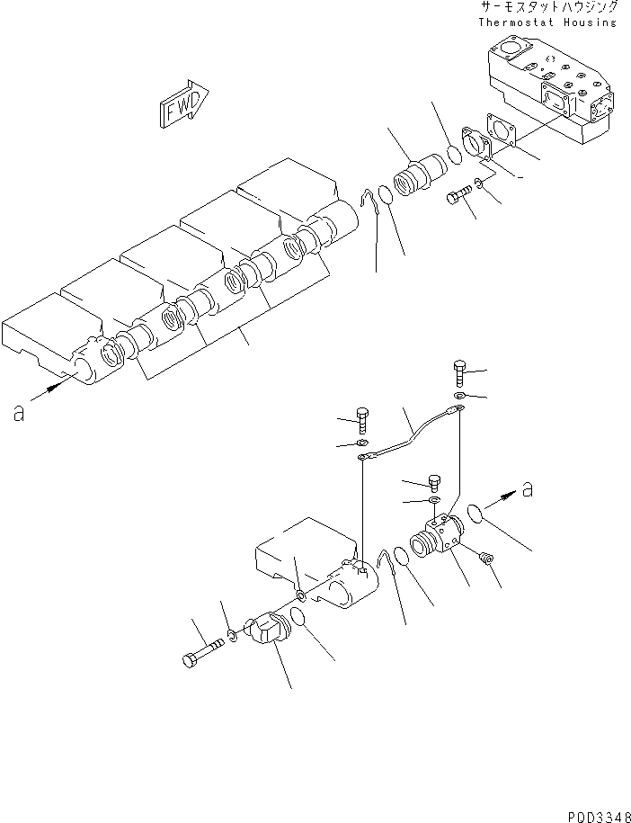 Diesel Generators Komatsu / DCA-600SSK  SA6D170AE-1-D1(KDP0009C) / WATER MANIFOLD(030160 : A1710-A6B1)