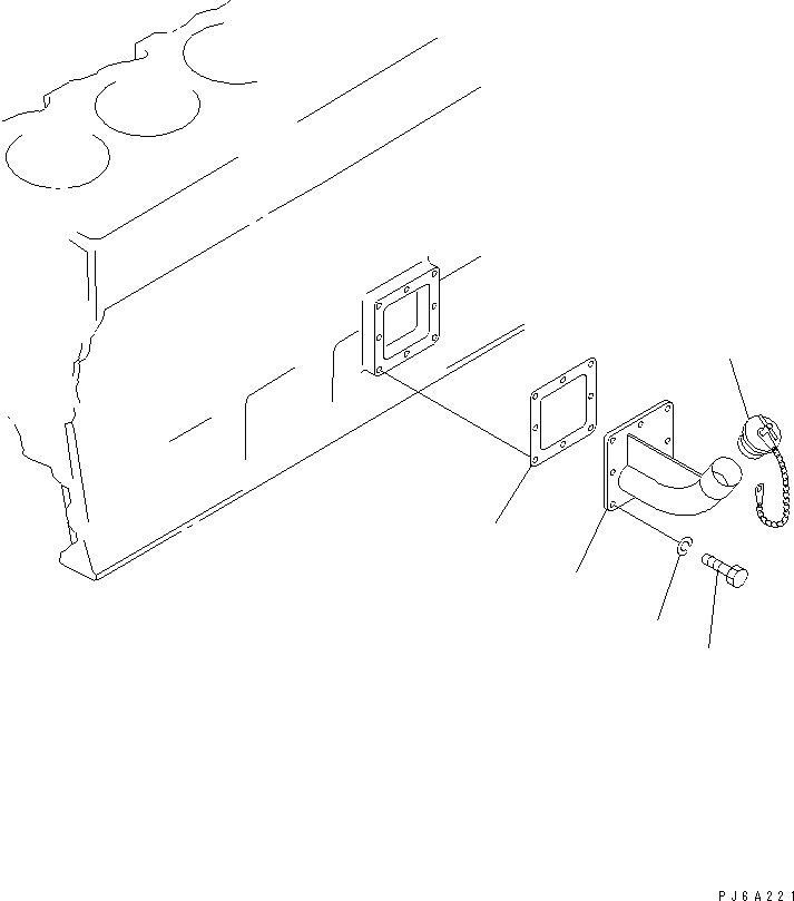 Diesel Generators Komatsu / DCA-600SSK  SA6D170AE-1-D1(KDP0009C) / OIL FILLER(030270 : A2070-A6A2)