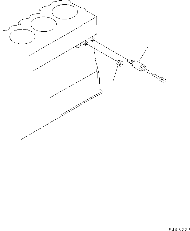 Diesel Generators Komatsu / DCA-600SSK  SA6D170AE-1-D1(KDP0009C) / OIL PRESSURE SWITCH(030280 : A2090-A3C4)