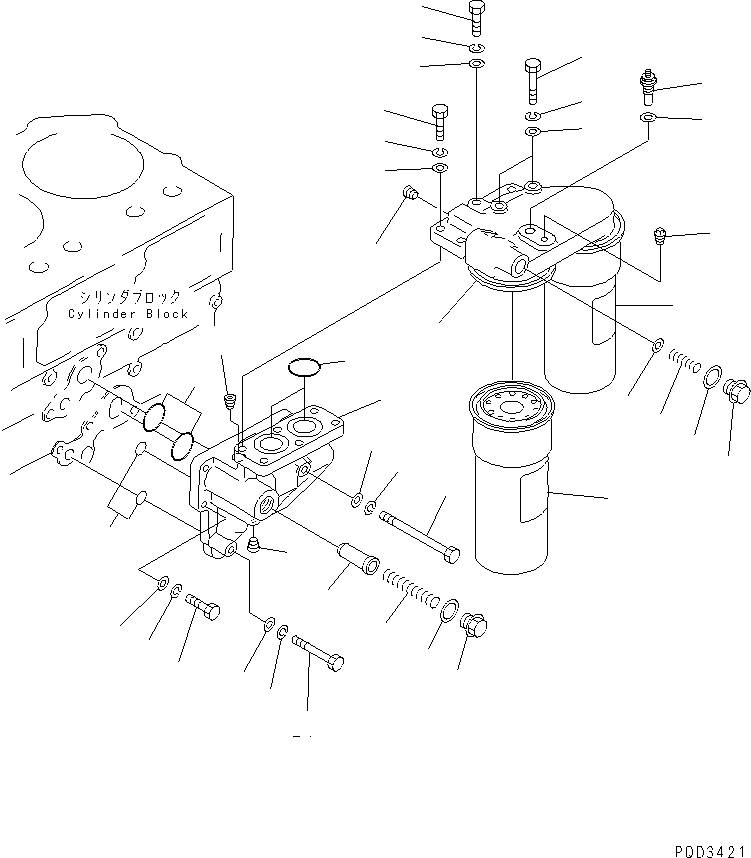 Diesel Generators Komatsu / DCA-600SSK  SA6D170AE-1-D1(KDP0009C) / OIL FILTER(030460 : A3110-A6B3)