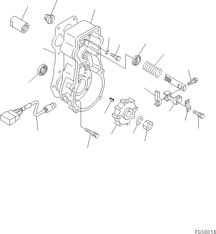 Diesel Generators Komatsu / DCA-600SSK  SA6D170AE-1-D1(KDP0009C) / FUEL INJECTION PUMP (ELECTRICAL GOVERNOR) (1/2) (INNER PARTS)(#18607-20472)(030530 : A4010-D6G5)