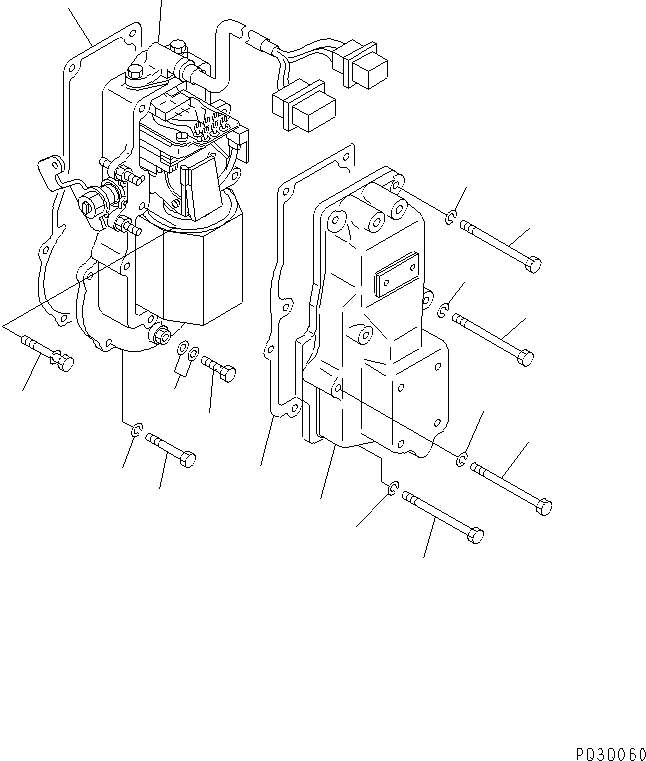Diesel Generators Komatsu / DCA-600SSK  SA6D170AE-1-D1(KDP0009C) / FUEL INJECTION PUMP (ELECTRICAL GOVERNOR) (1/2) (INNER PARTS)(#18607-20472)(030540 : A4010-E6G5)