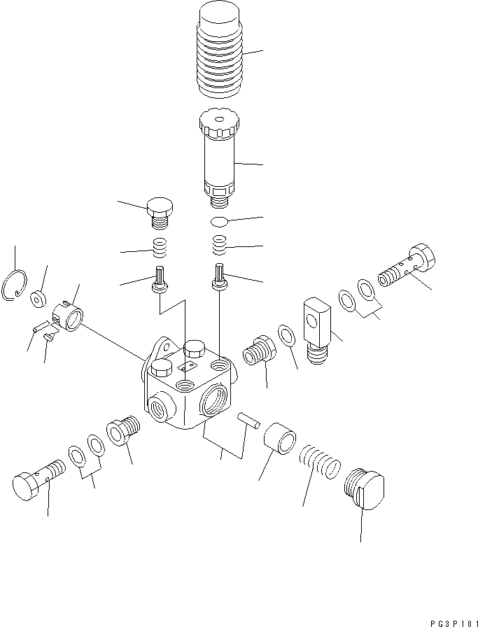 Diesel Generators Komatsu / DCA-600SSK  SA6D170AE-1-D1(KDP0009C) / FUEL INJECTION PUMP (FEED PUMP) (INNER PARTS)(#18607-20472)(030550 : A4010-F6G5)