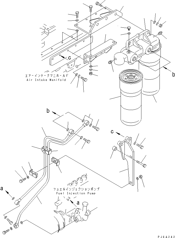 Diesel Generators Komatsu / DCA-600SSK  SA6D170AE-1-D1(KDP0009C) / FUEL FILTER(030600 : A4110-A6C3)