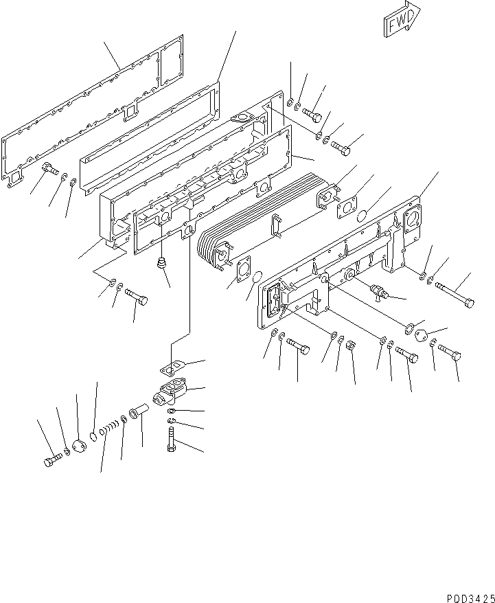 Diesel Generators Komatsu / EGS650       SA6D170A-1(KDP0064C) / OIL COOLER(#15690-19273)(030740 : A3310-A6B9)